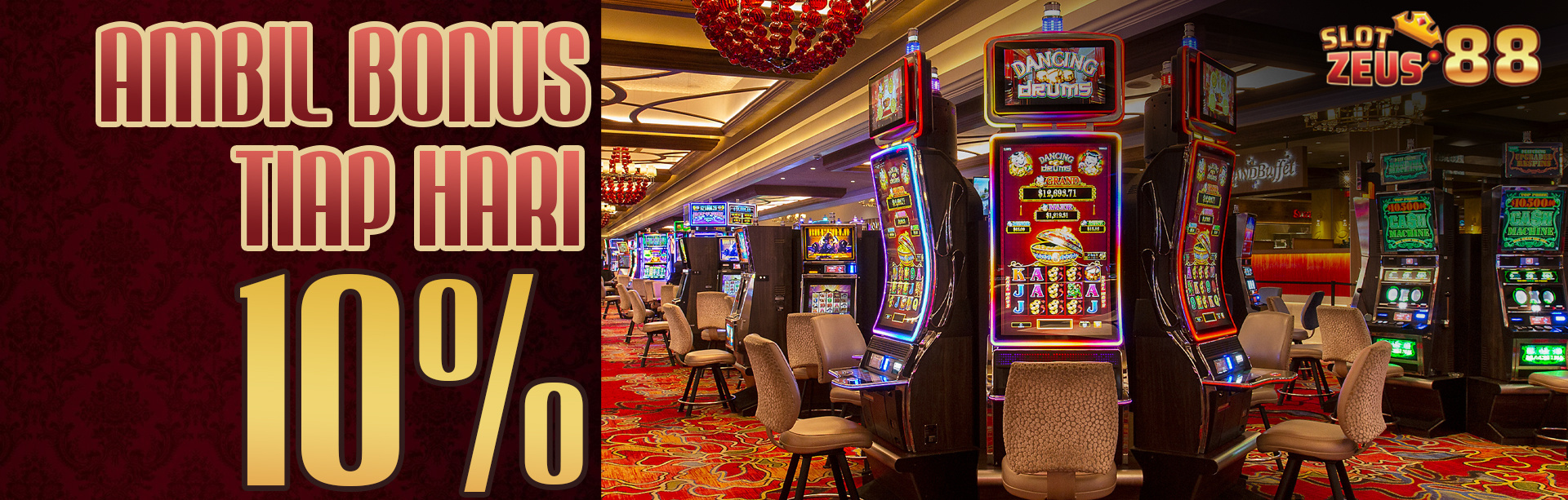 Bonus Depan Deposit Harian Slot Game 10% Tiap Harinya